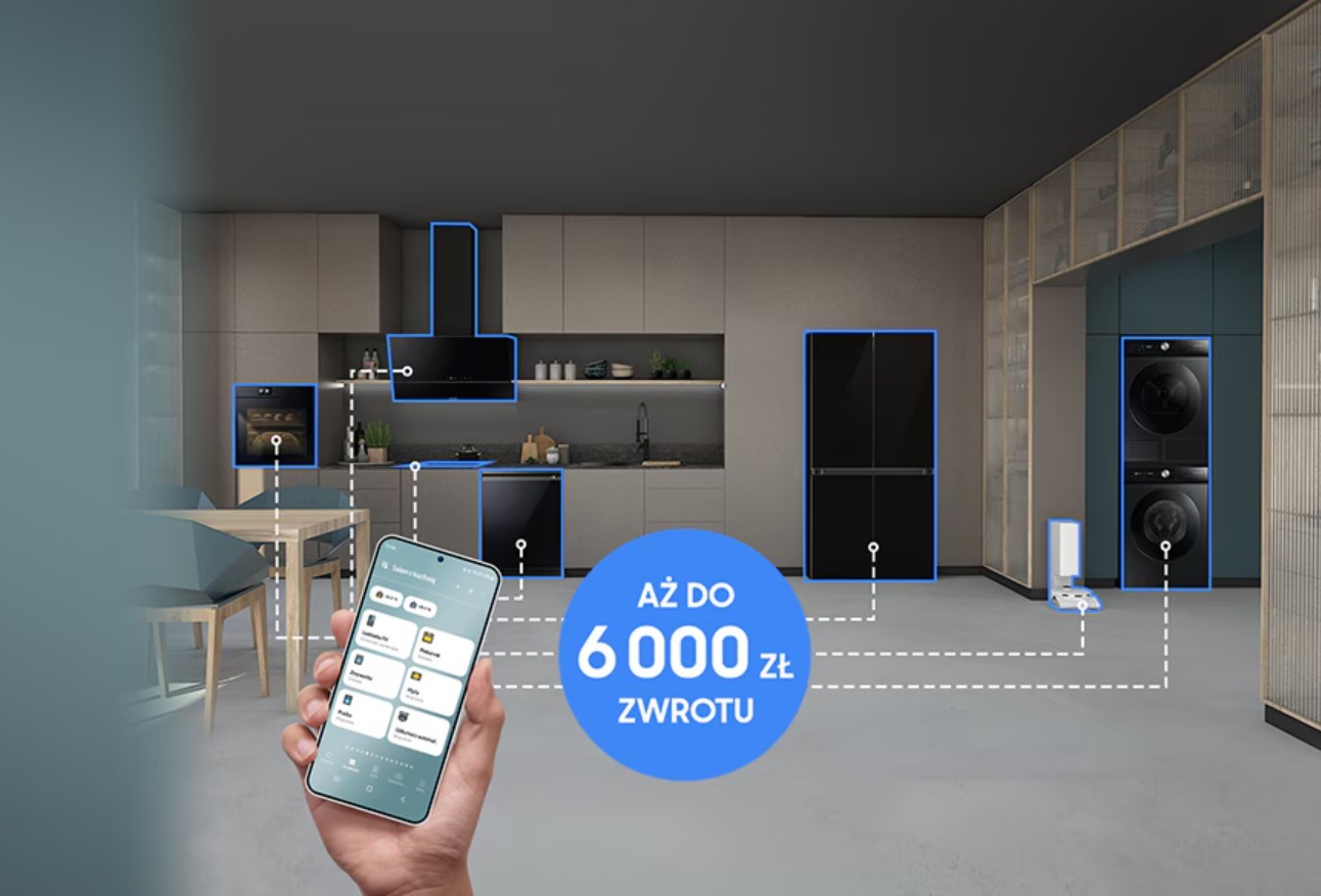 Stwórz smart dom z urządzeniami AGD Samsung i odzyskaj część wydanych na sprzęt pieniędzy